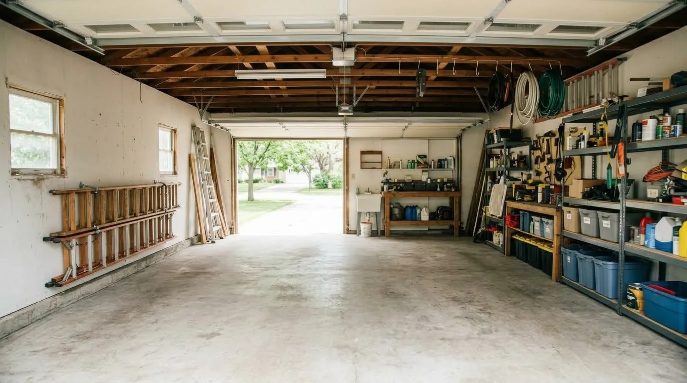 After: Cluttered Ottawa garage before and after full cleanout