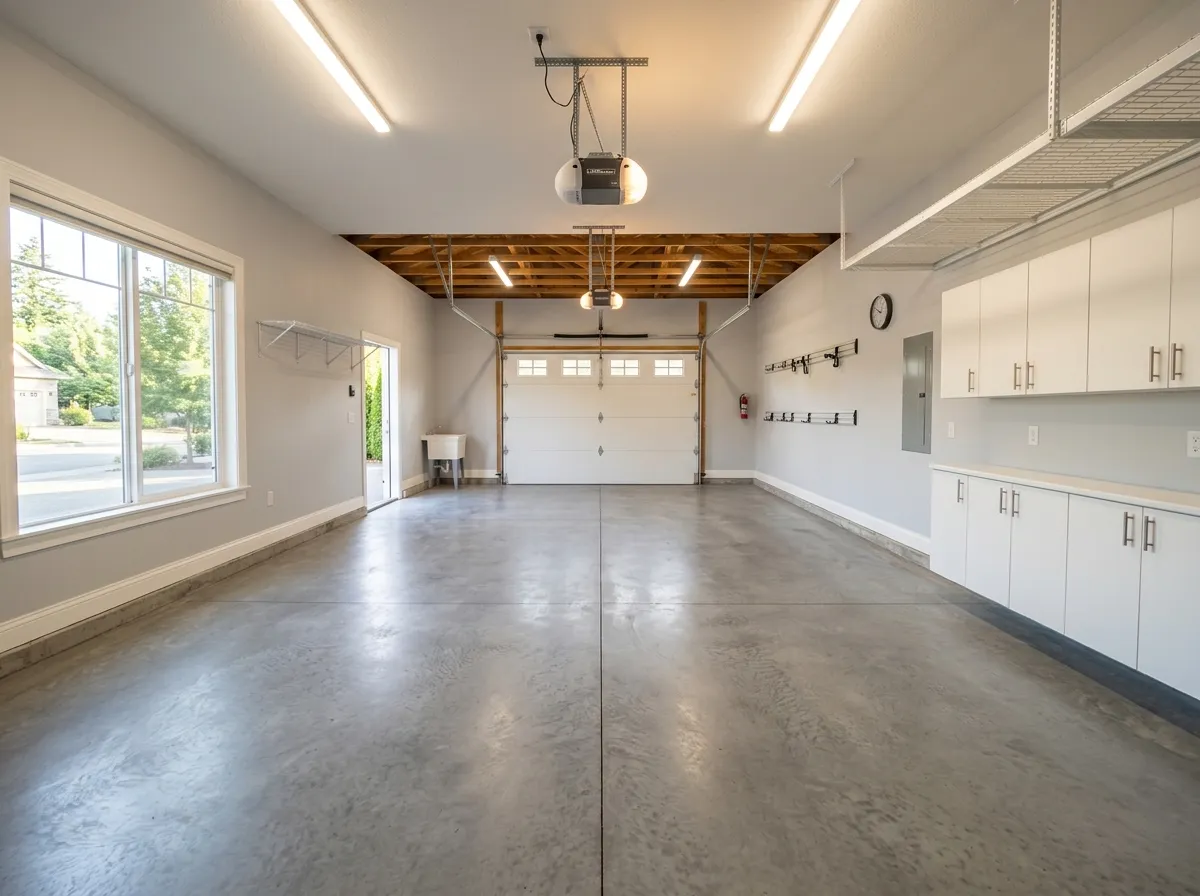 Spotless swept clean garage after an estate cleanout in Ottawa