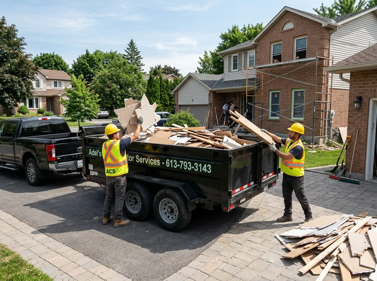 Renovation drywall and construction debris cleanup in Ottawa